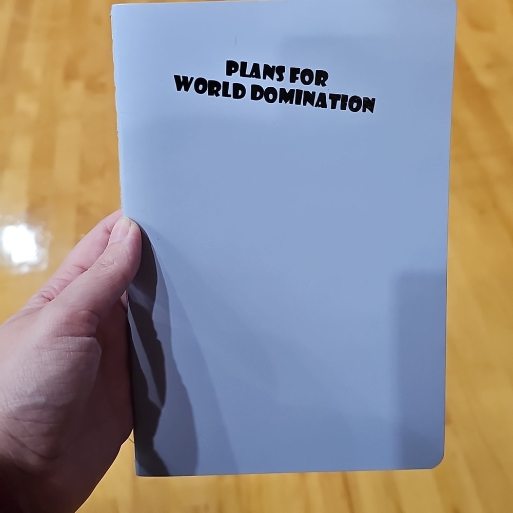 Handmade Plans for World Domination Notebook